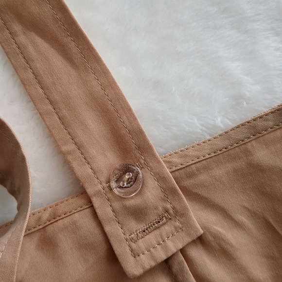 WeWoreWhat Dress Midi Sweetheart Neckline Swiss Dot Button Front Maple L NWT - Picture 12 of 16